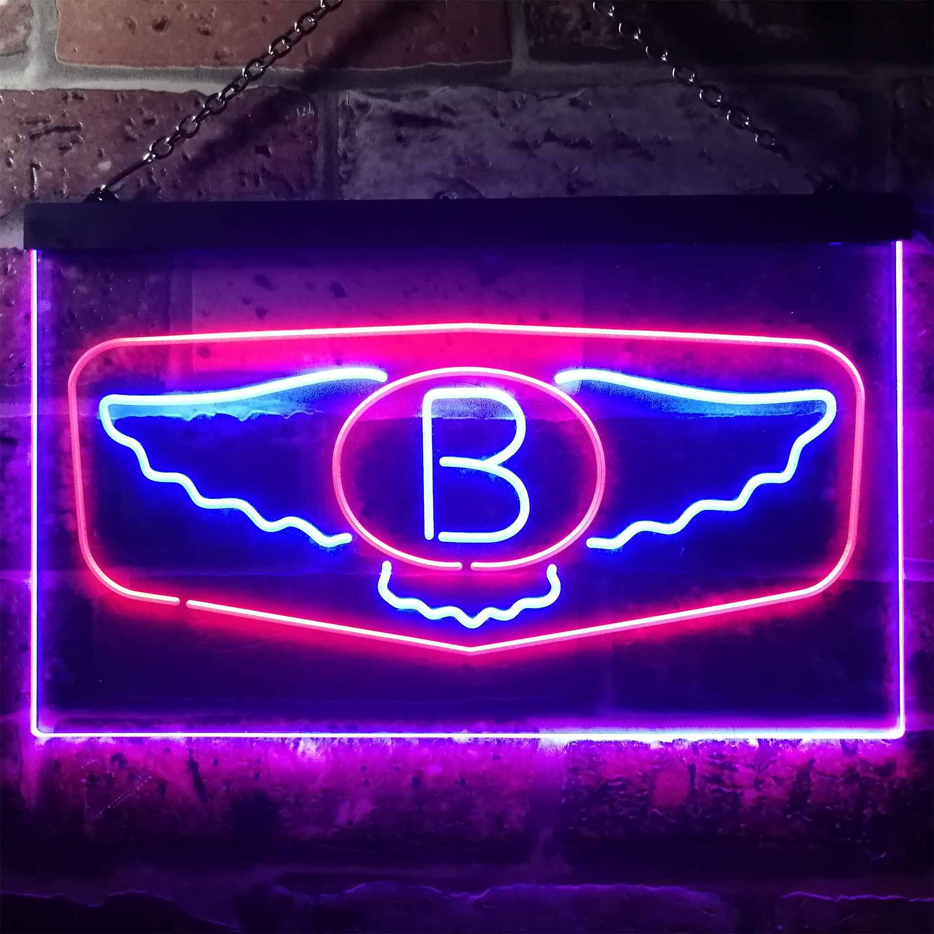 Bentley Wings Dual LED Neon Light Sign